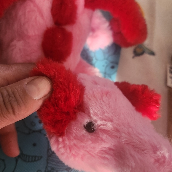 Pink and Red Stuffed Animal - Picture 2 of 13